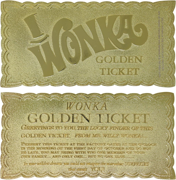 FANATTIK Willy Wonka - Golden Ticket - Ticket Edition Collector