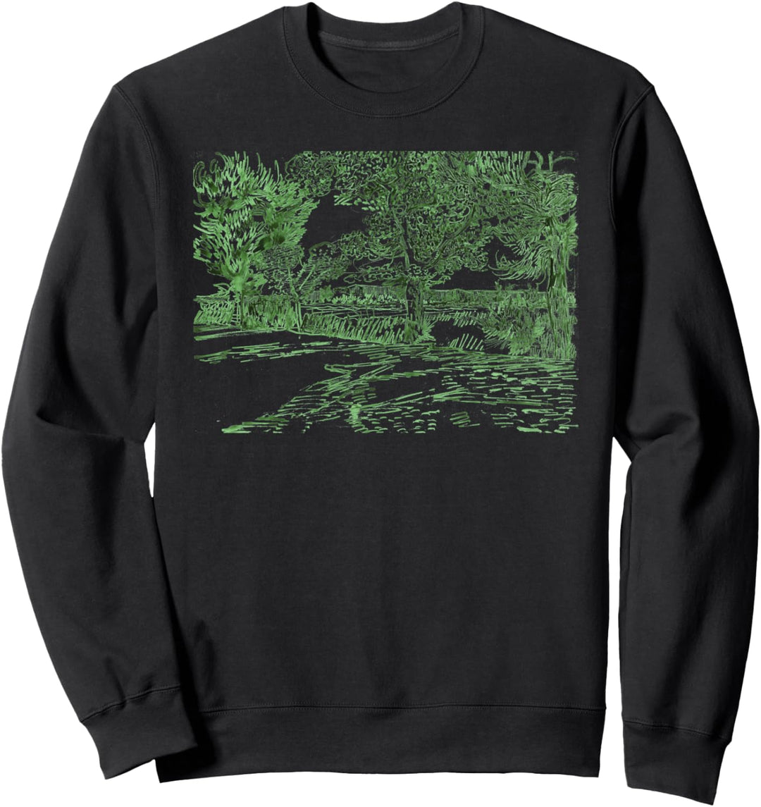 Vincent van Gogh: Landscape at Arles Berühmte Kunst Stilvoll Sweatshirt