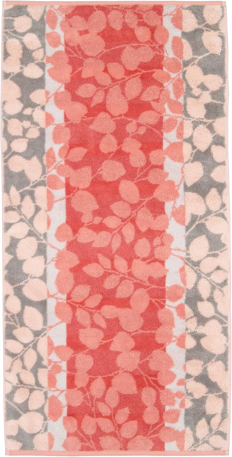 CAWÖ Home Handtücher Noblesse Harmony Floral 1086 Koralle - 27 Duschtuch 80x160 cm, Duschtuch 80x160