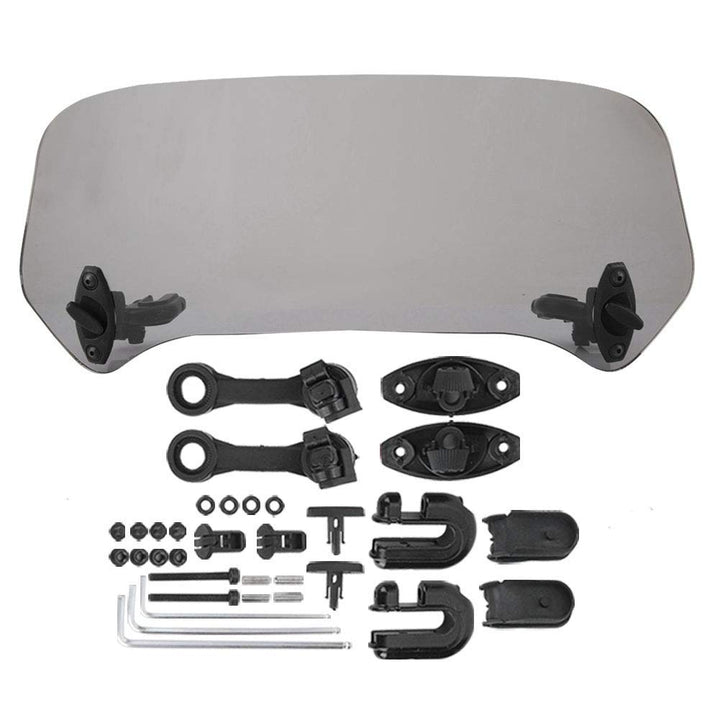 EVGATSAUTO Motorrad Windschutzscheibe, Universal Motorcycle Modified Windschutzscheibe Spoiler Lufta