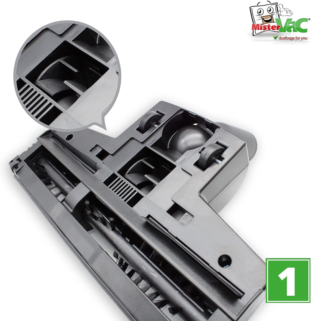 MisterVac Staubsaugerdüse Bodendüse Turbodüse Ersatzdüse kompatibel mit Thomas Type 788/M 788563