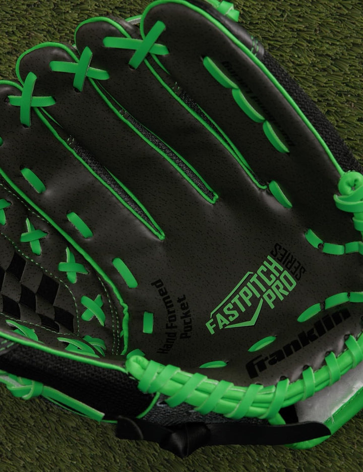 Franklin Sports Windmühle Serie Leichte Softball Handschuh, 27,9 cm für Rechtshänder Lime/Gray, für