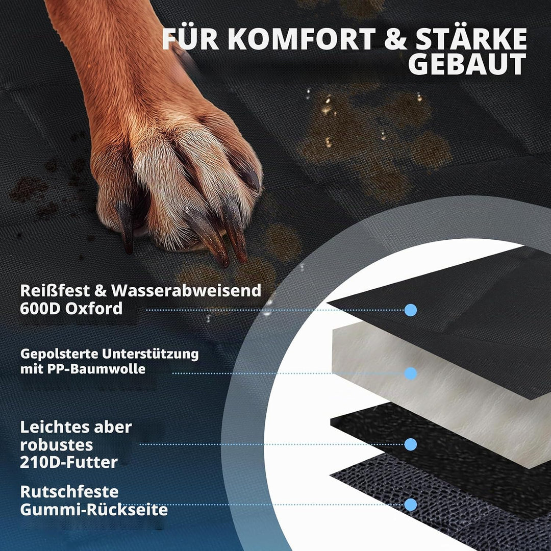 VIVAGLORY Auto-Vordersitzbezug für Hund, Kein Klappendesign mit Rutschfester Rückseite für die meist
