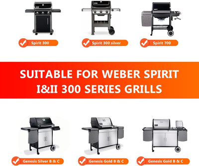 Coisien 7639 Grillrost Ersatz für Weber Spirit 300 Serie, Grill Ersatzteile für Weber 7639,Spirit E3