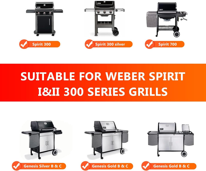 Coisien 7639 Grillrost Ersatz für Weber Spirit 300 Serie, Grill Ersatzteile für Weber 7639,Spirit E3