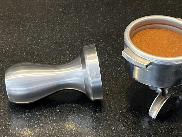 scarlet espresso | Tamper »Solido Affilato« inox sharp edge CNC präzisionsgefertigt, Edelstahl, mass