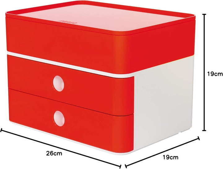 HAN Schubladenbox Allison SMART-BOX plus mit 2 Schubladen, Trennwand sowie Utensilienbox, inkl. Kabe