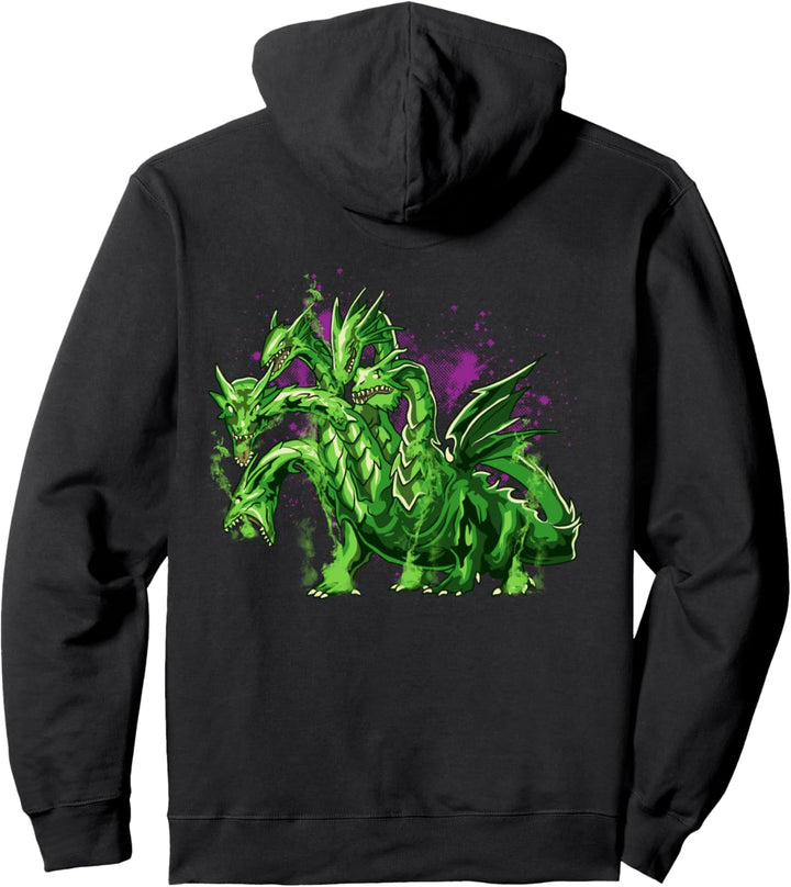 Hydra Drache antiker griechischer Mythologie, fünfköpfiger Drache Pullover Hoodie