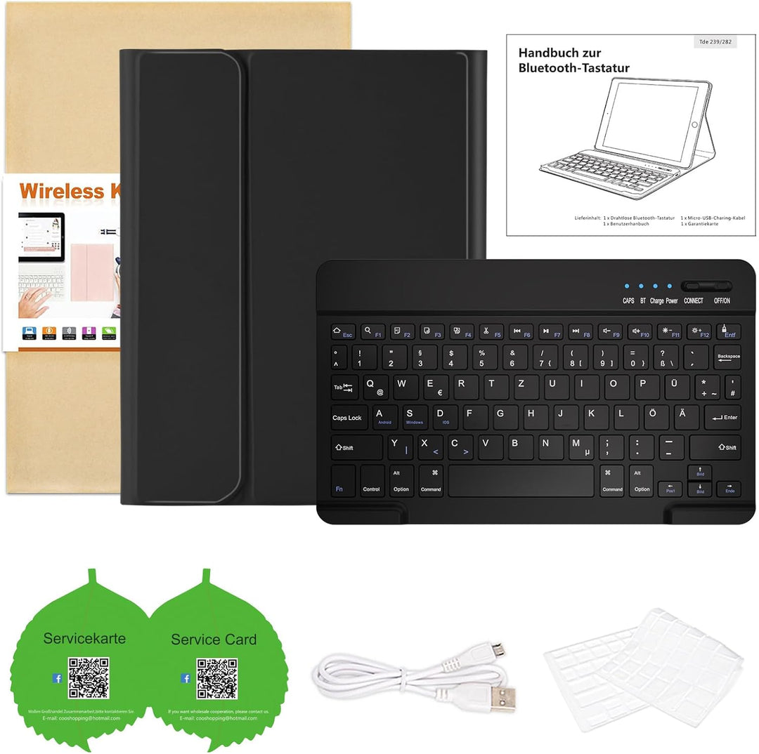 Tastatur Hülle für iPad Air 11"(M2) 2024/iPad Air 5 Gen 2022/iPad Air 4 Gen 2020 10.9&