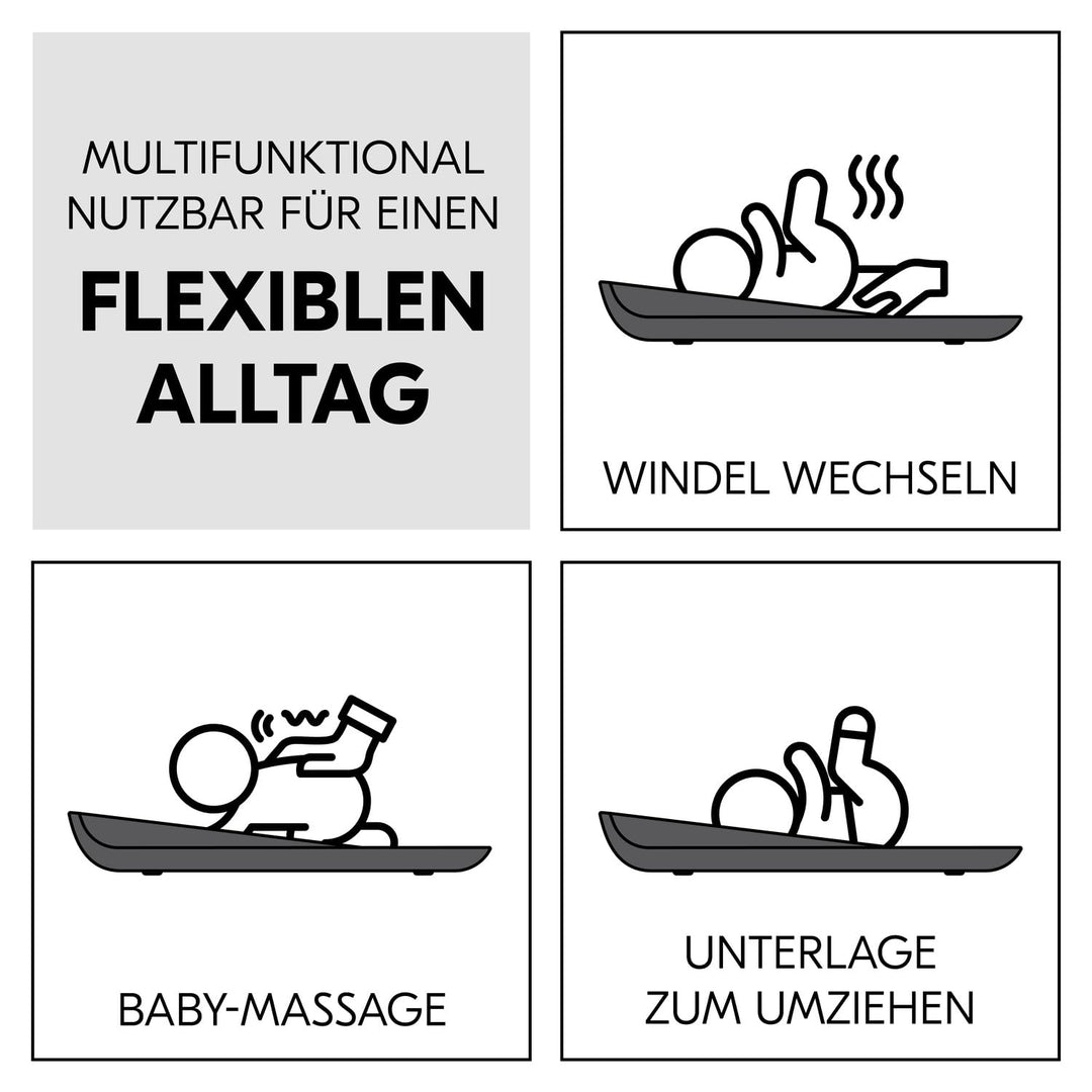 hauck Baby Wickelauflage Change N Clean, Keil Wickeltischunterlage 50 x70 cm, Wickelmatte Schadstoff