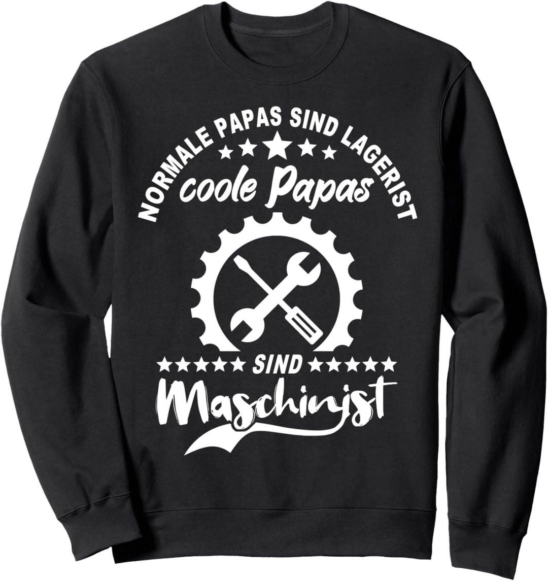 Maschinisten Papas Feuerwehr Triebfahrzeugführer Maschinist Sweatshirt