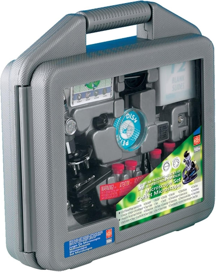 Mikroskop Zoom 100x – 900x im Handkoffer Lernmikroskop mit extra Experimentierzubehörpaket und Schut