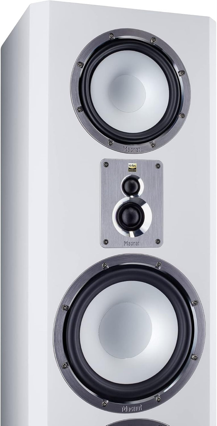 Magnat Signature 1109, High-End-4-Wege-Bassreflex Standlautsprecher 1 STÜCK, Weiss, Weiss