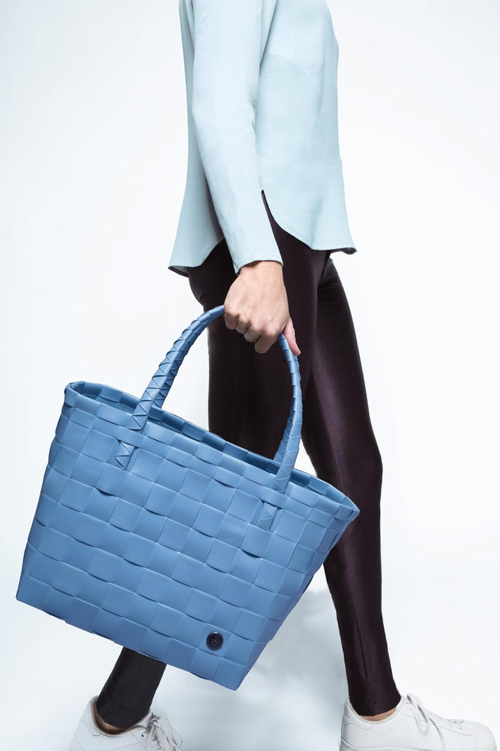 Handed By Handgewebt Paris shopper Tasche Blau (Blau (Dusk Blue))