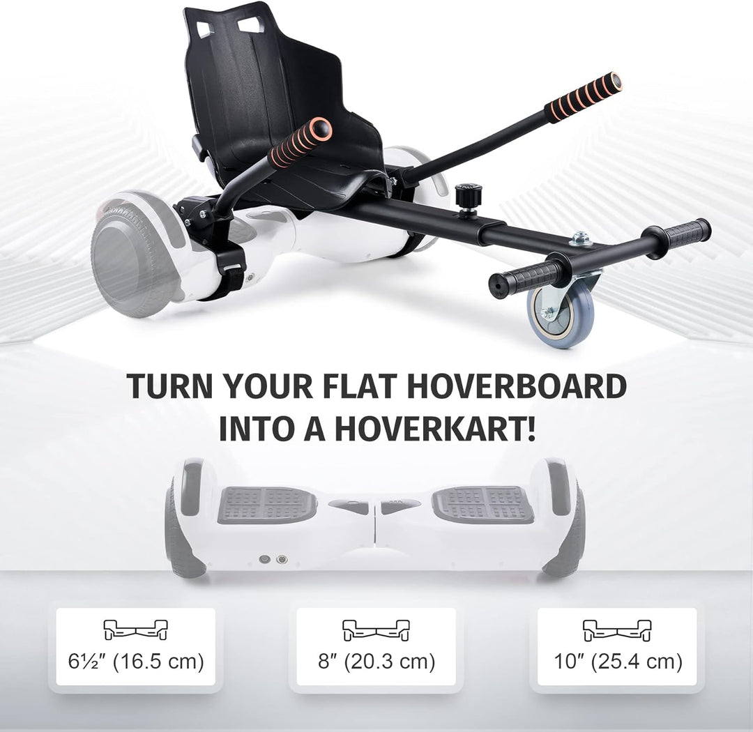 CO-Z Hoverboard Sitz Hoverkart Gokart Sitz für 6,5 Zoll 8,5 und 10 Zoll Hoverboards Sitzscooter Sitz