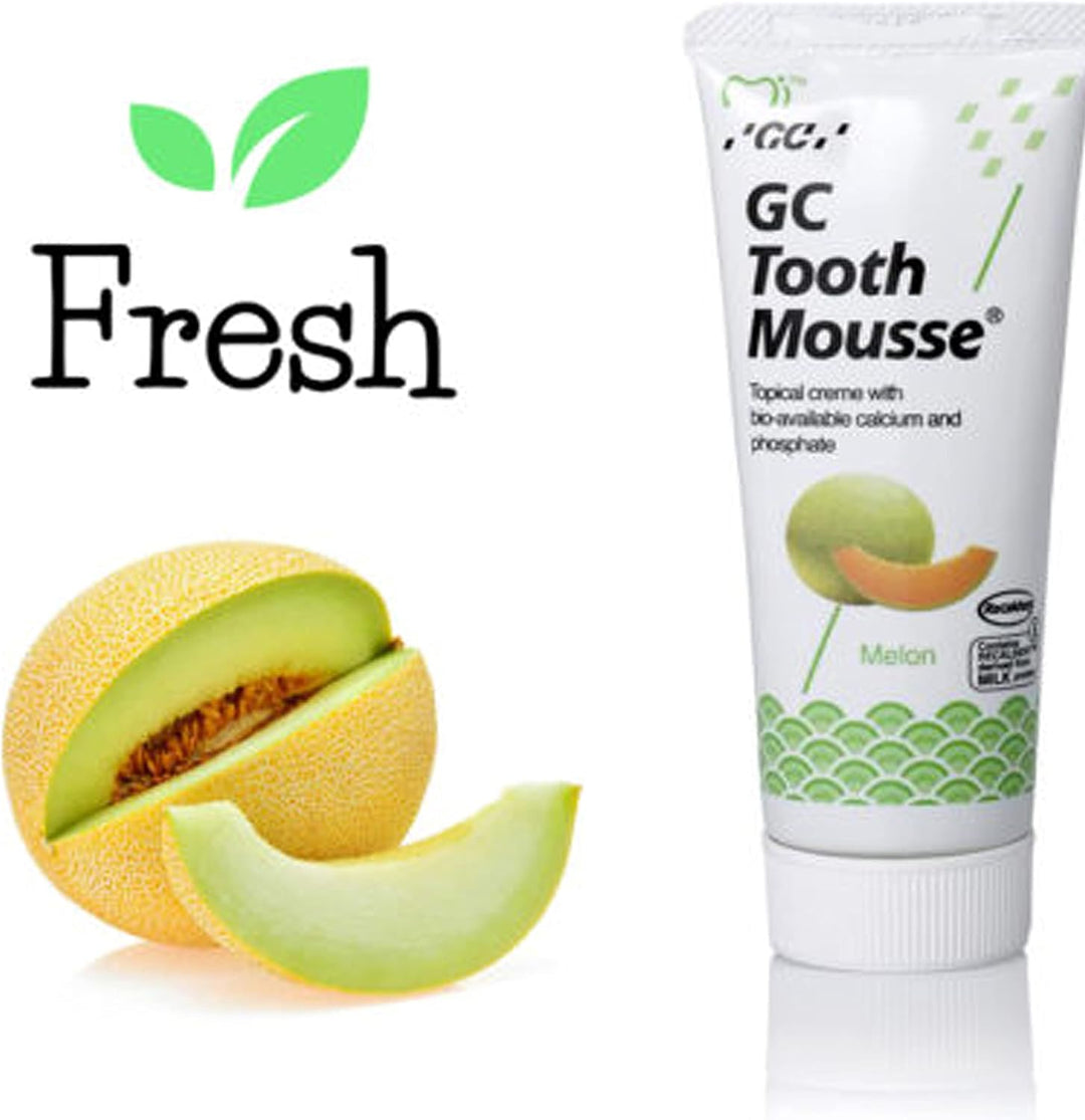 2x GC Tooth Mousse Zahnpasta 35ml Tube Melone (2x 35ml Tube)