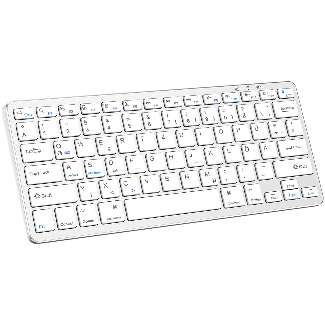 KARFUN Bluetooth-Tastatur,Kabellose Tastatur für iPad/iPad Air/iPad Pro/iPad Mini,iPhone,Tablet,Smar