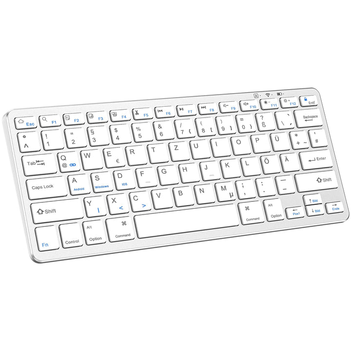 KARFUN Bluetooth-Tastatur,Kabellose Tastatur für iPad/iPad Air/iPad Pro/iPad Mini,iPhone,Tablet,Smar