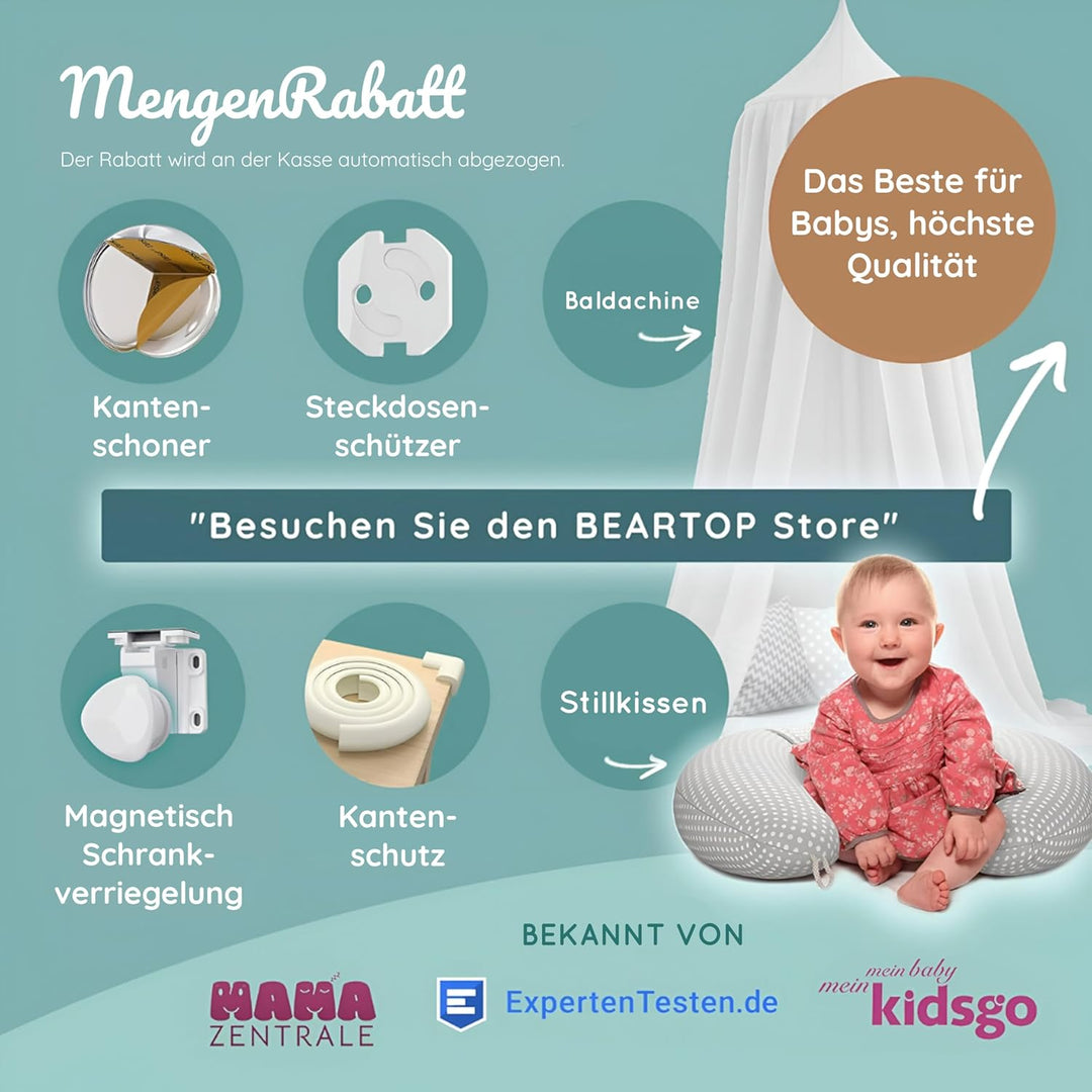 BEARTOP Babywanne Faltbar - Innovatives Design für einfache Aufbewahrung, inkl. Tragetascheneinsatz