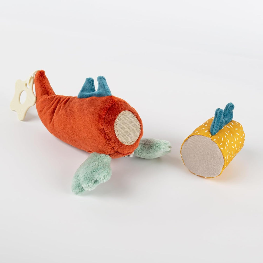 sigikid 43228 Babyspielzeug, Mehrfarbig/Klett-Drache, Mehrfarbig/Klett-drache