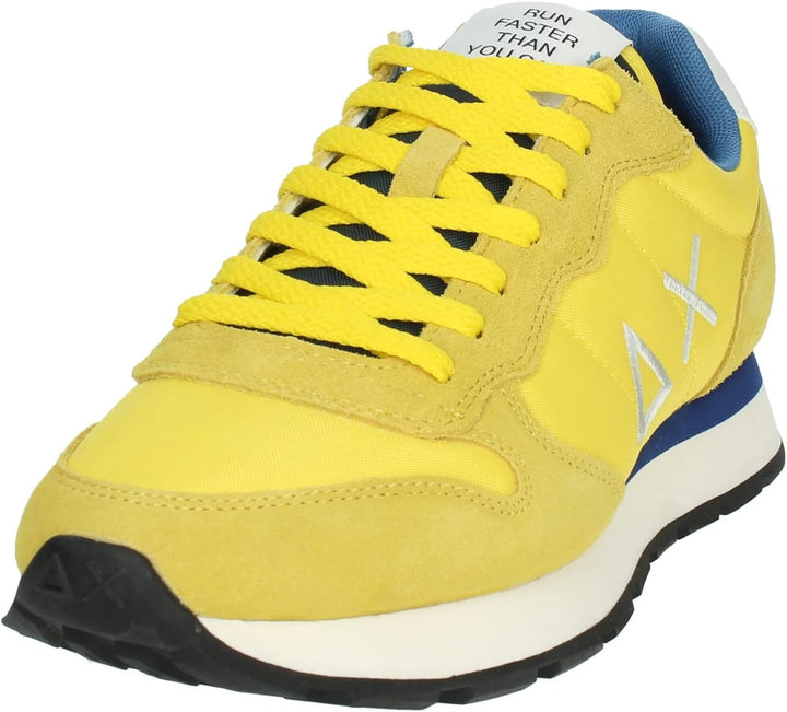 SUN68 Herren Tom Solid Nylon Sneaker 42 EU Gelb, 42 EU Gelb