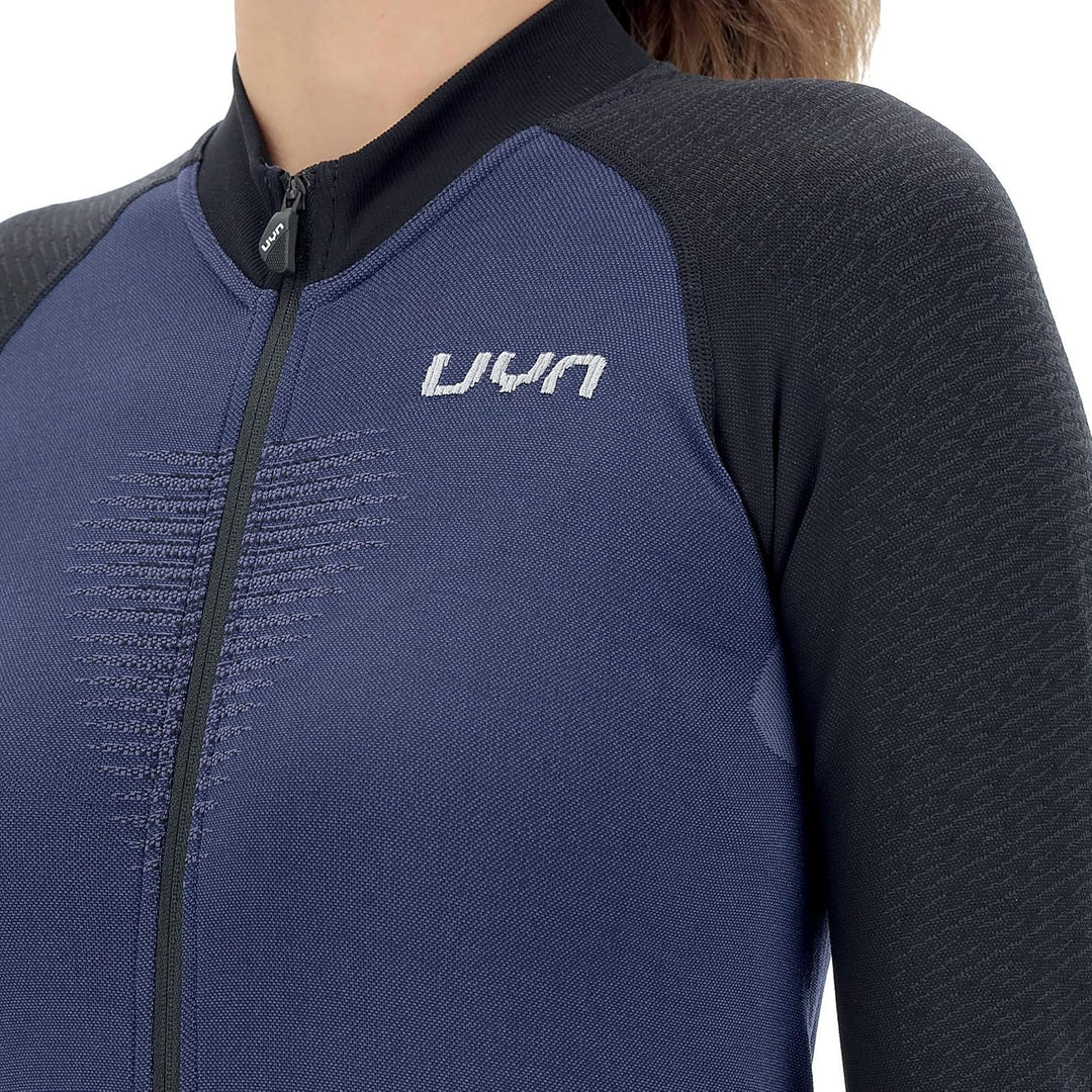 UYN Damen Granfondo Langarmshirt (1er Pack) S Peacot/Blackboard, S Peacot/Blackboard