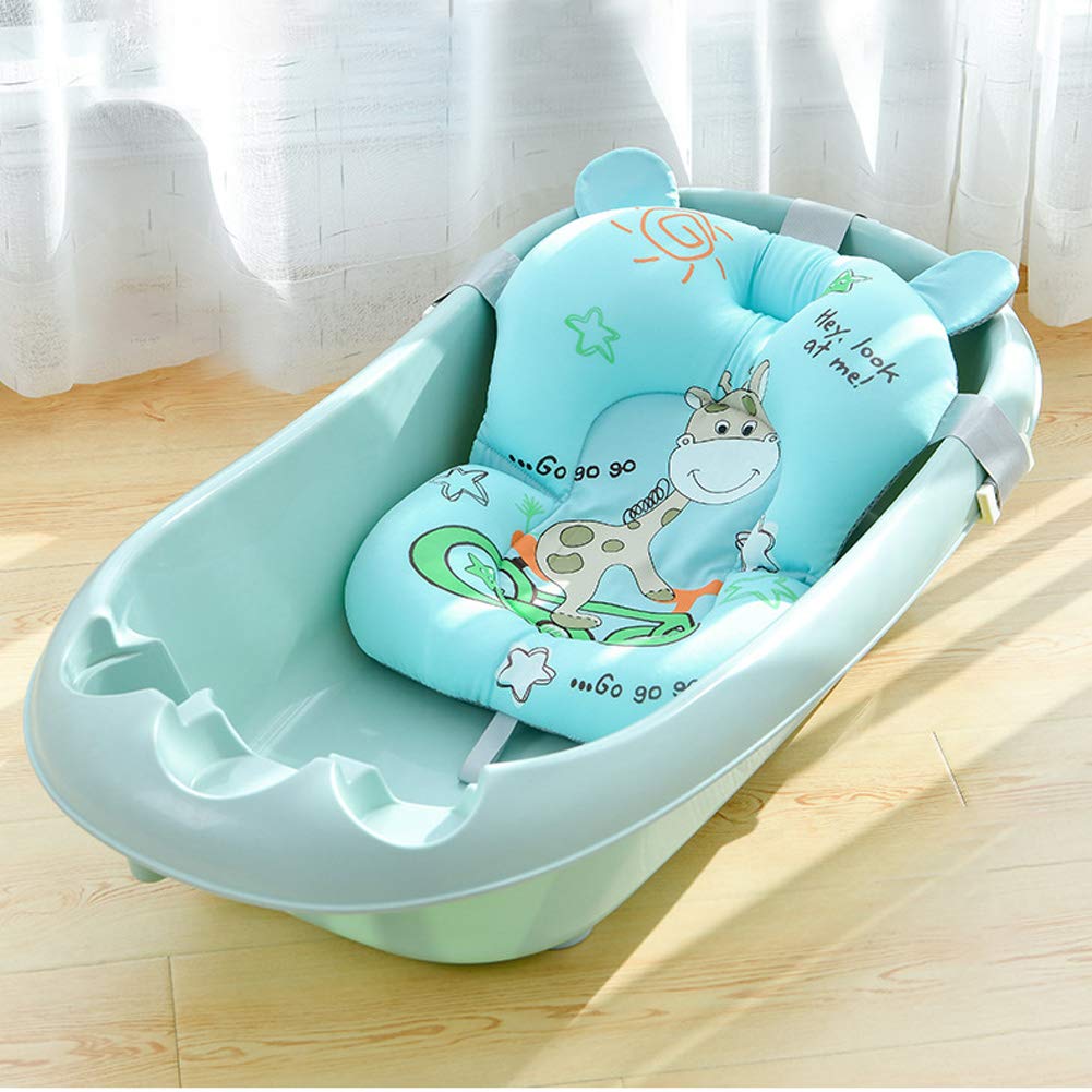 Babywannenmatte Neugeborene Kleinkind Babywannensitz mit Sicherheitsgurt Babywannenkissen Baby Rutsc