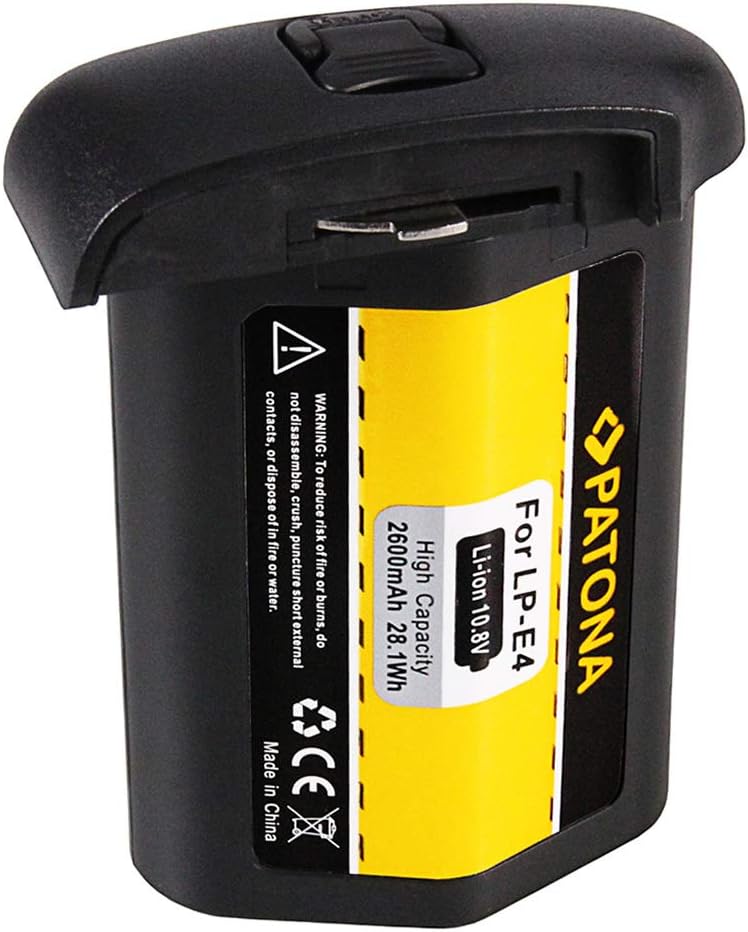 PATONA 2X Akku LP-E4 Kompatibel mit Canon EOS 1Ds Mark III, 1D Mark III/IV