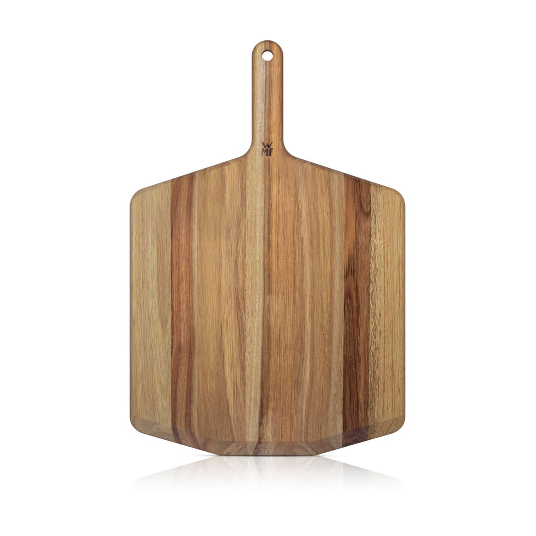 WMF Pizzaiolo Pro Akazien-Schneidebrett, extra grosses Pizzabrett 55×36,5×1,8 cm, für grosse selbstg