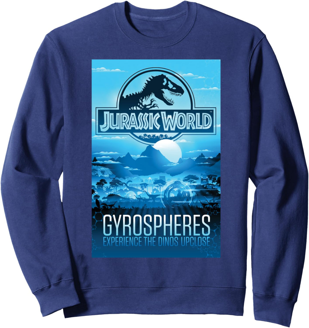 Jurassic World Gyrospheres Tour Park Poster Sweatshirt