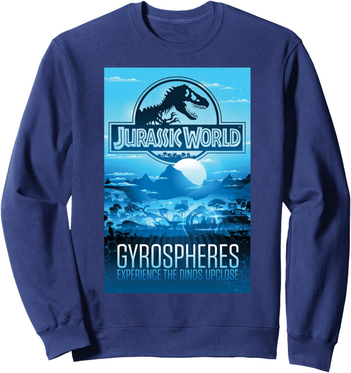 Jurassic World Gyrospheres Tour Park Poster Sweatshirt