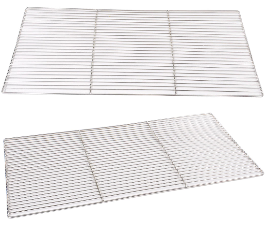 Grillrost 70 x 40 cm aus Edelstahl rostfrei und elektropoliert Grillstabdurchmesser 4 mm, Grillstaba