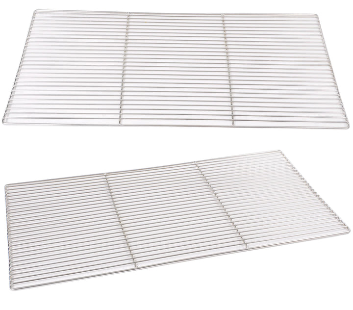 Grillrost 70 x 40 cm aus Edelstahl rostfrei und elektropoliert Grillstabdurchmesser 4 mm, Grillstaba