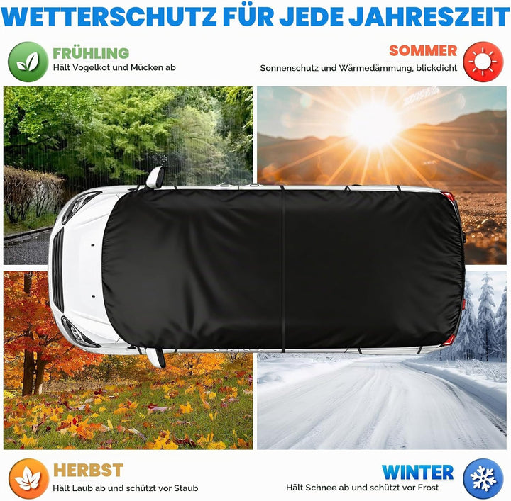 Autoabdeckung Wasserdicht Ersatz für 2012-2024 Ford Transit Custom, Sonnenfest Hälfte Autoabdeckung,