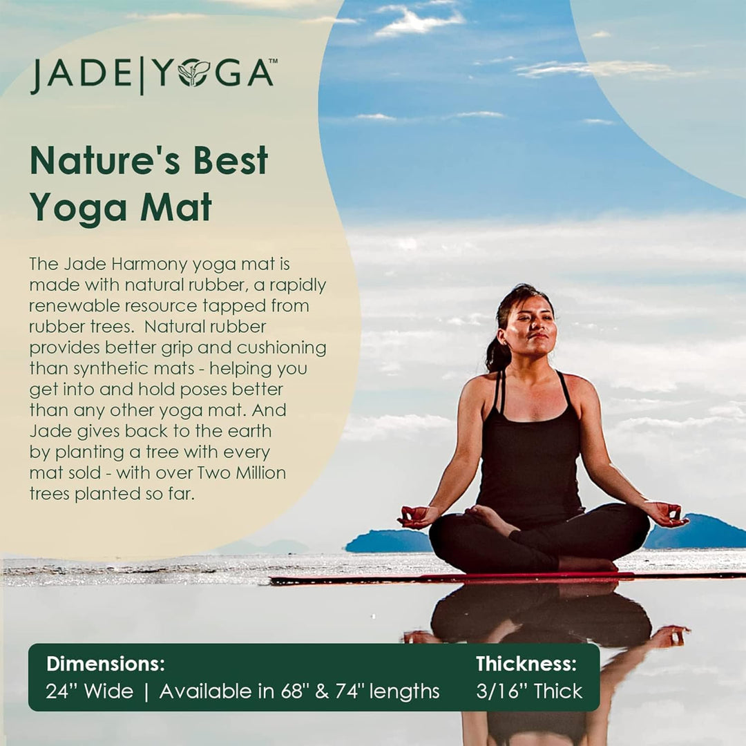 JADE YOGA - Harmony Yoga Mat - Yoga Mat Designed to Provide A Secure Grip to Help Hold Your Pose Him