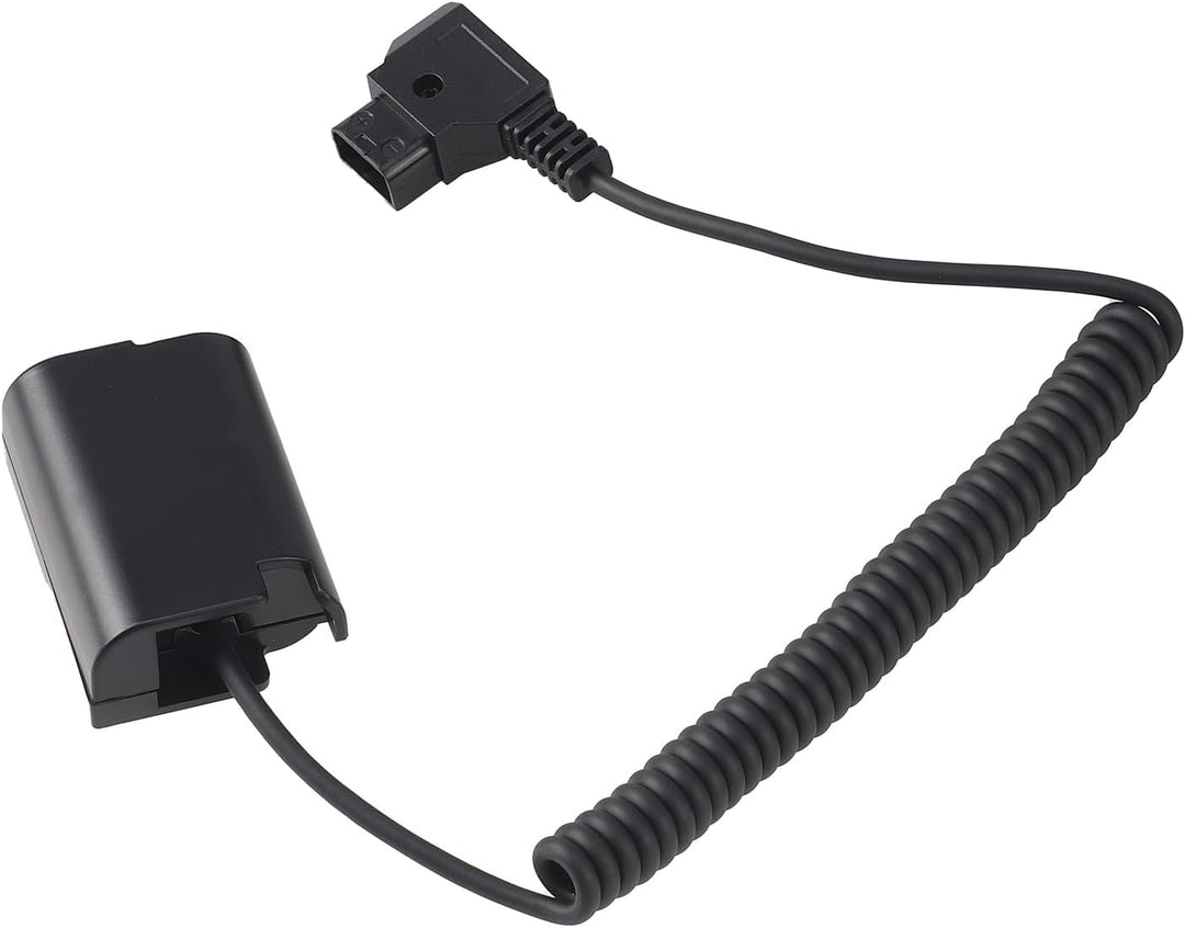 Fotga Verlängerbares Stromadapterkabel für D-Tap-Stecker auf Dummy Akku DMW-BLF19 für Panasonic GH3