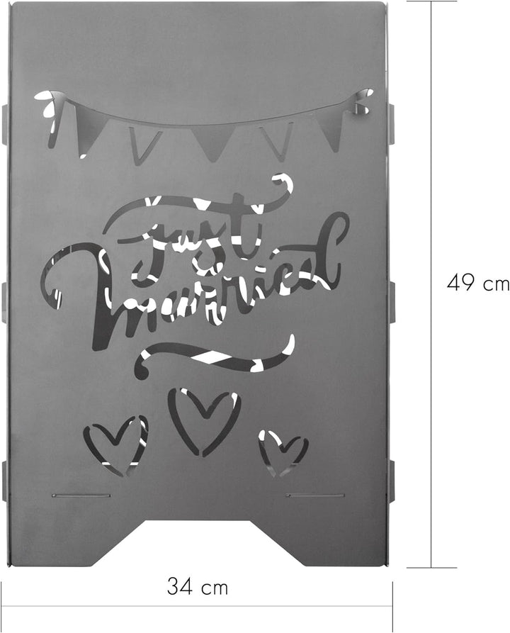 EXTRAVAGANT® Feuertonne Feuerkorb Feuerstelle Feuersäule Hochzeit Hochzeitsgeschenk Geschenk ausgefa