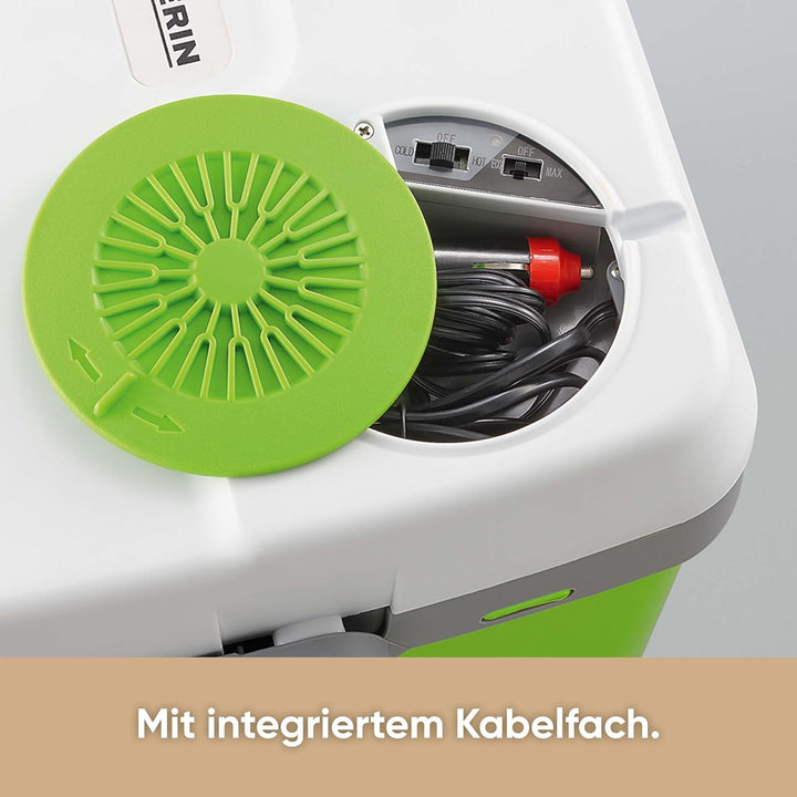SEVERIN Elektrische Kühlbox (19 L) mit Kühl- und Warmhaltefunktion, Auto Kühlbox mit 2 Anschlüssen (