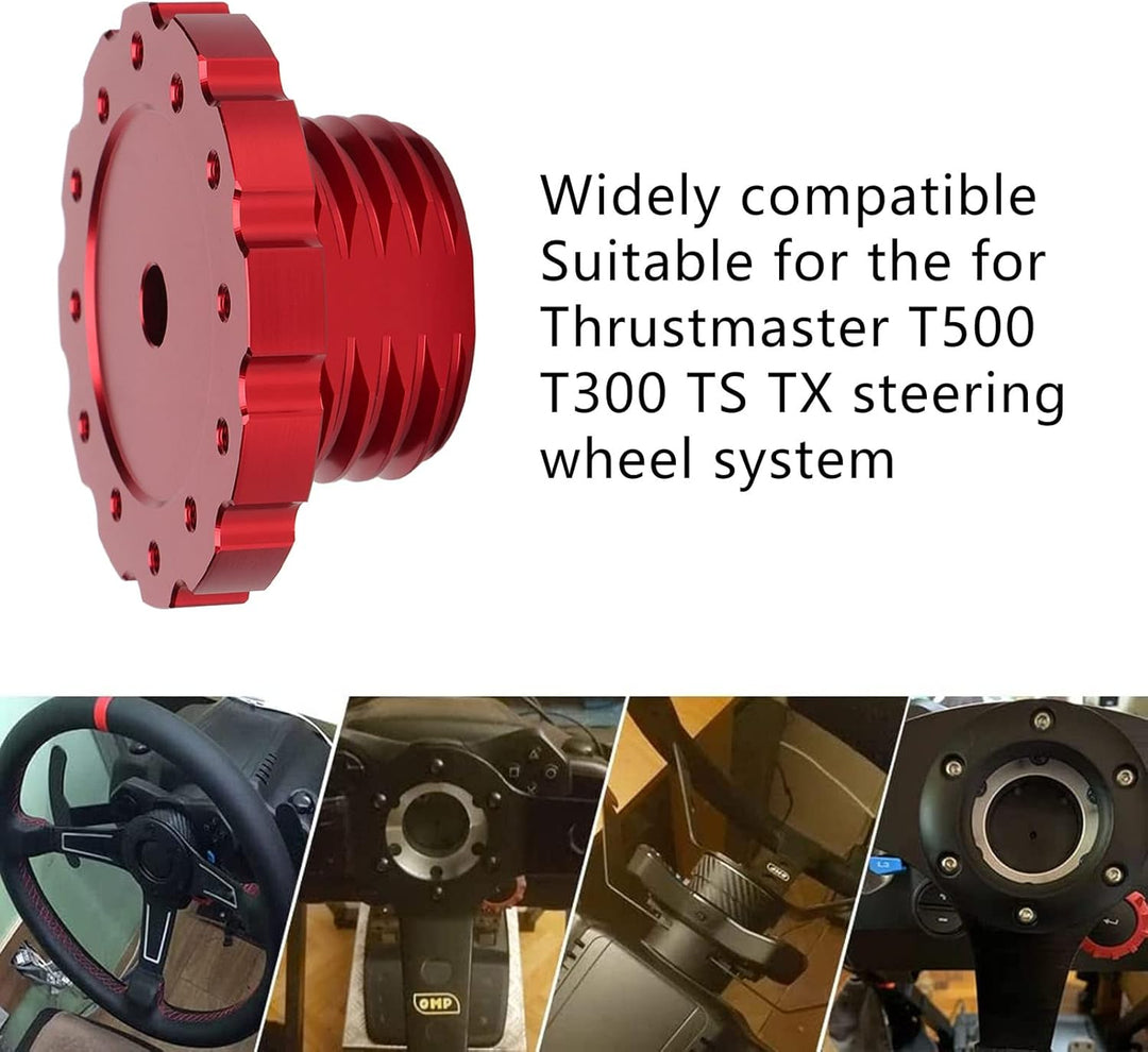 Gaming-Lenkrad-Adapter, Aluminium-Lenkrad-Adapter, SIM Racing Gaming-Lenkrad-Adapter für T300, T500,