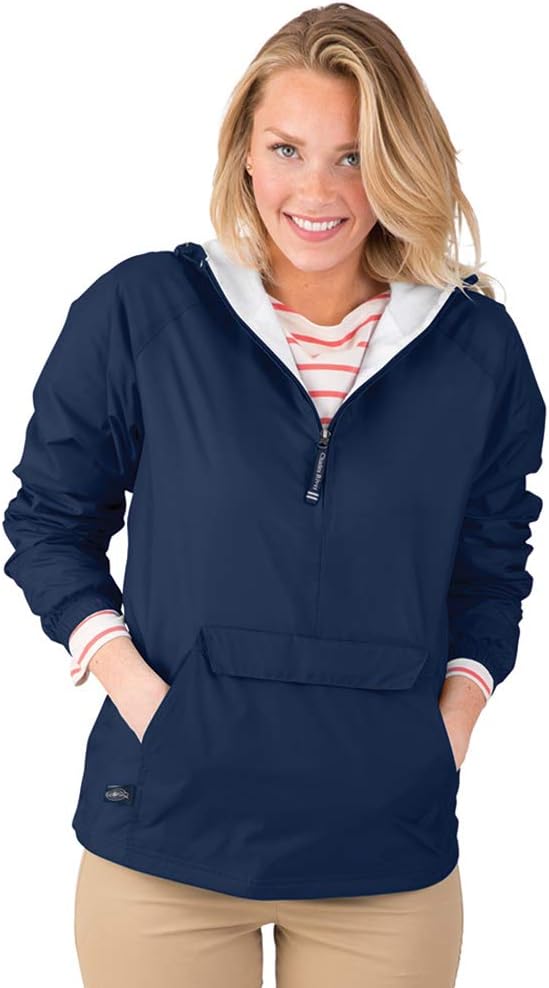 Charles River Apparel Damen Windbreaker Jacke L Navy, L Navy