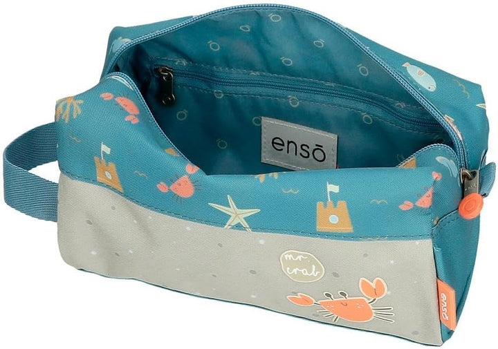 Enso Mr Crab Kulturbeutel, anpassbar, Blau, 23 x 12 x 10 cm, Polyester von Joumma Bags, blau, Kultur