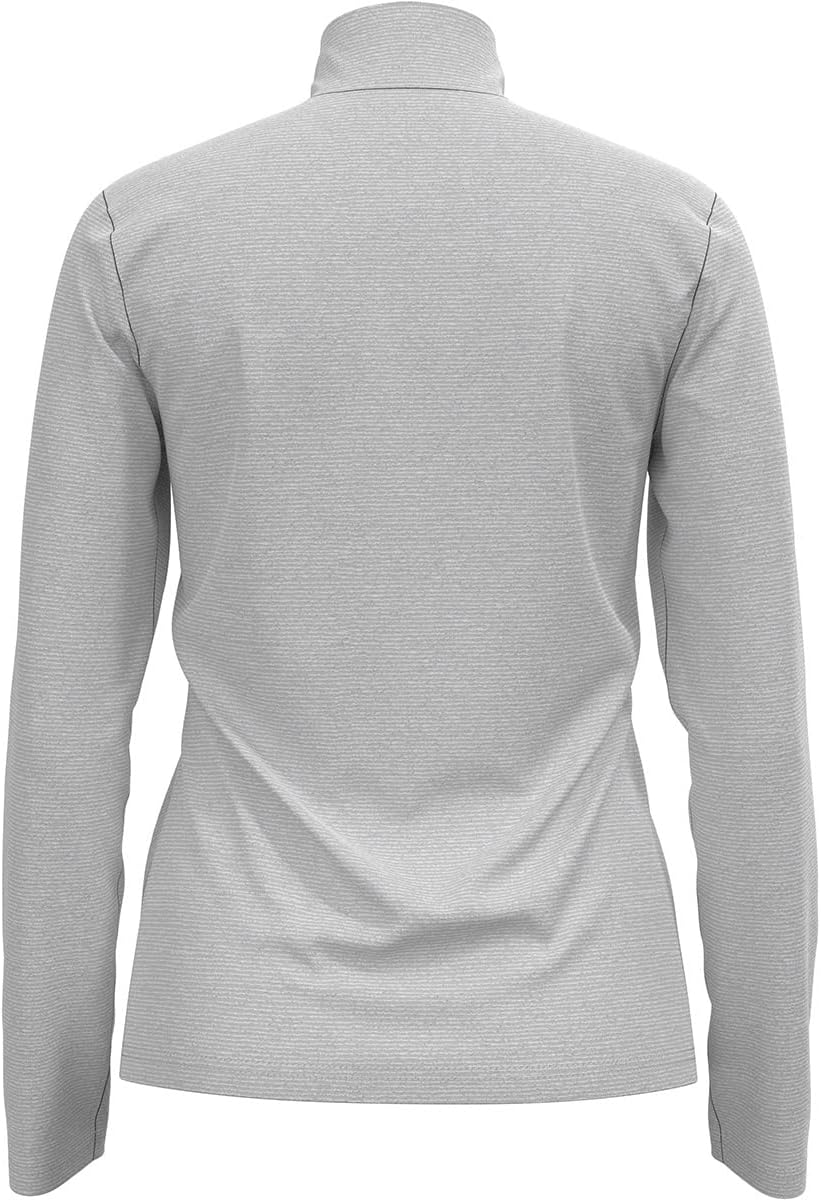 Odlo Damen Midlayer 1/2 Zip Roy Pullover M Odlo Silver Grey - White -