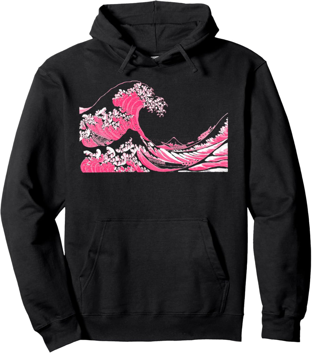 Berühmte Klassische Japanische Kunst Die Grosse Welle Hokusai Pullover Hoodie
