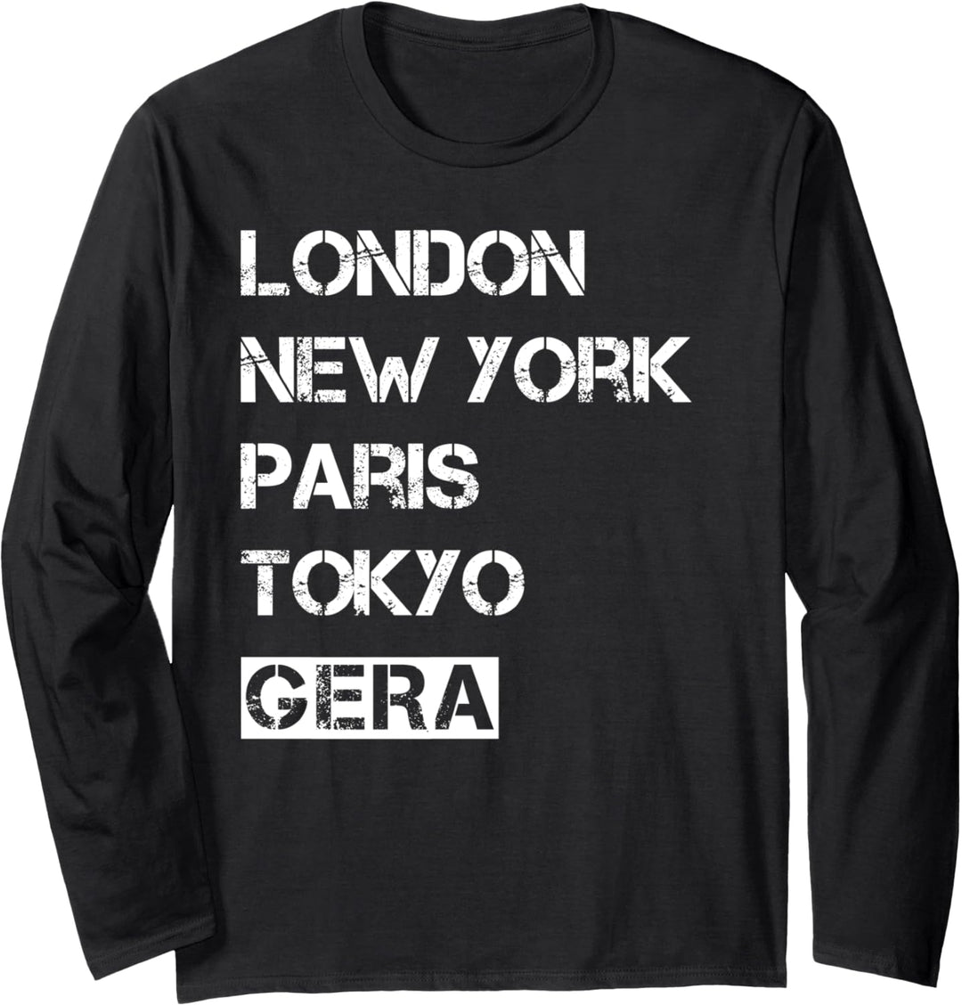Meine Stadt! Geburtsort & Heimatliebe Gera Langarmshirt