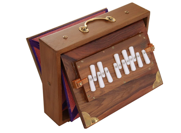 Shruti Box Raga, professionelles Modell, aus Teak-Holz, C-Tonleiter (c3 bis c4), 30 x 22 x 8,5 cm, G