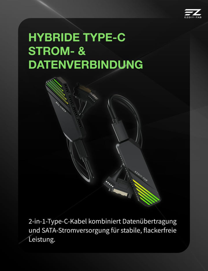EZDIY-FAB MH01 Interner USB 2.0 9-Pin Hub,4-Port USB-Header-Erweiterung,SATA-Stromversorgung, Integr