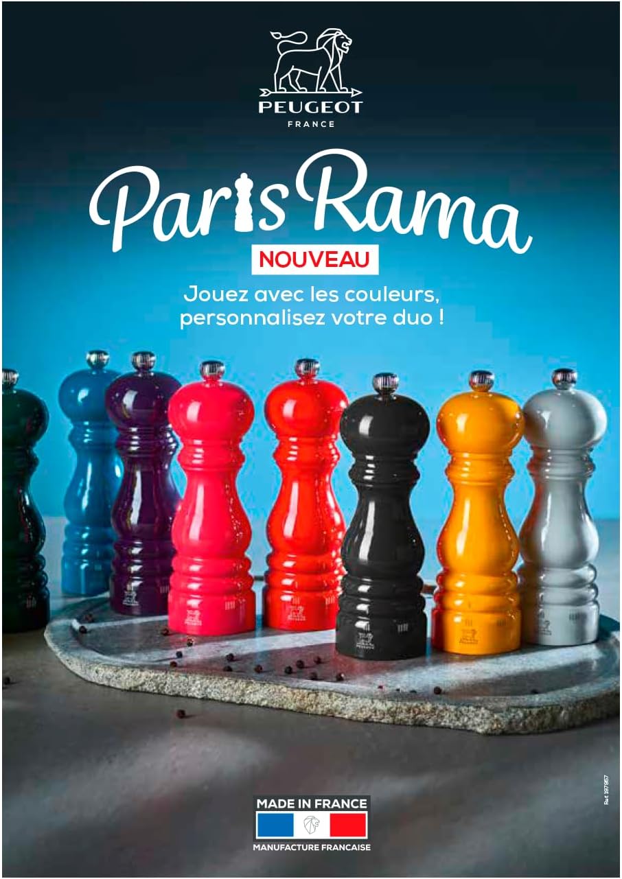PEUGEOT - Salzmühle Paris u'Select 18 cm - ParisRama - 6 voreingestellte Mahlgrade - Aus PEFC-zertif