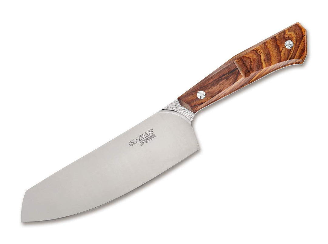 Viper 03VP004 Sakura Bocote Santoku Klinge 16 cm ,, Silber