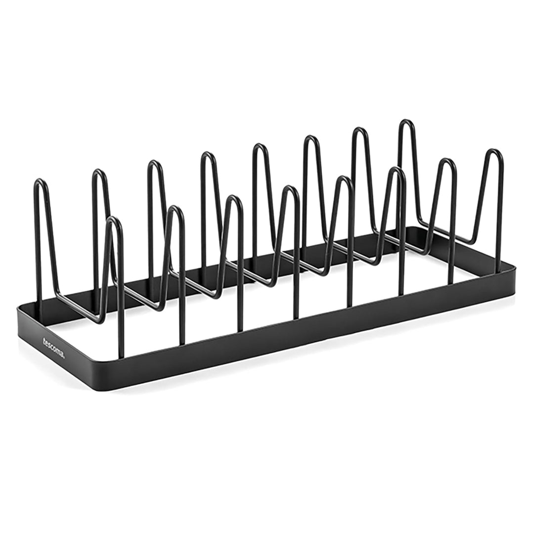 Tescoma Topfdeckelhalter ONLINE aus Metall 35 x 13 cm zur Aufbewahrung von bis zu 7 Topfdeckeln - 90