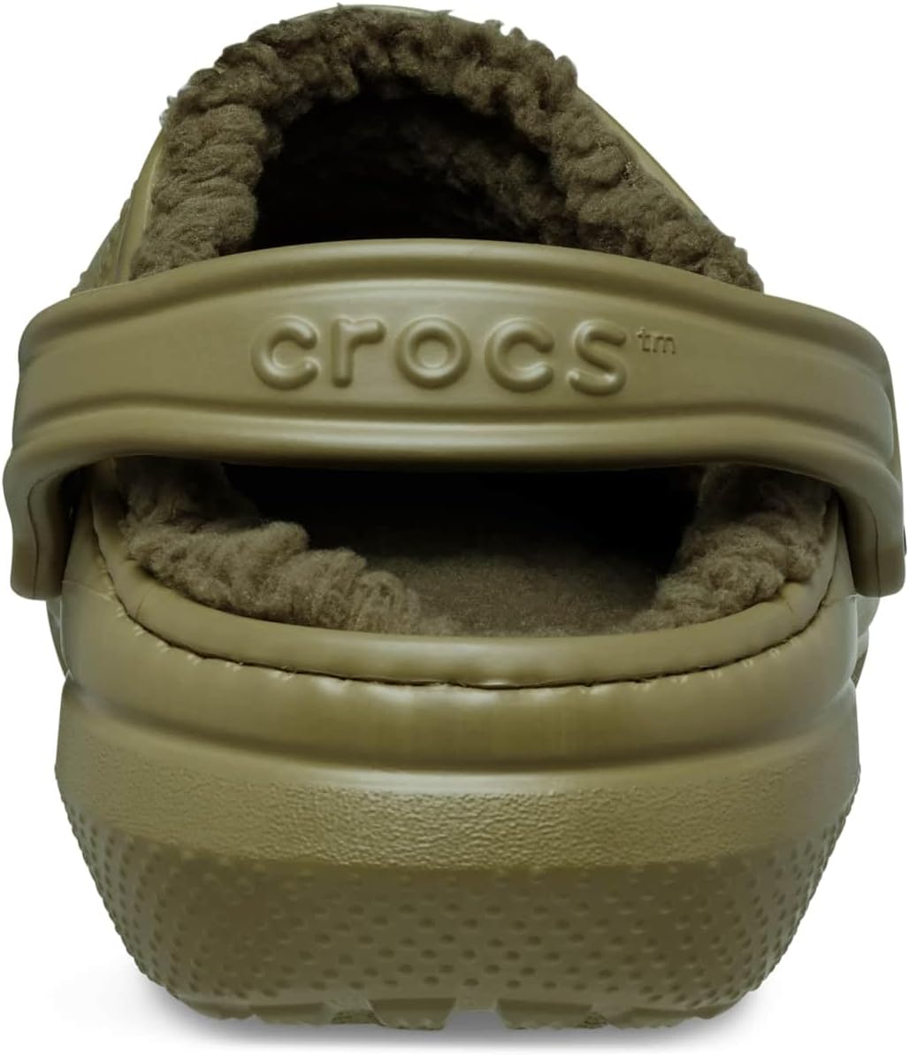 Crocs Unisex Classic Lined Clogs 34/34.5 EU Aloe, 34/34.5 EU Aloe